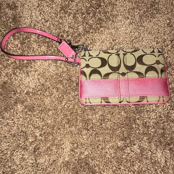 Coach Handbags - Pink Coach Wristlet